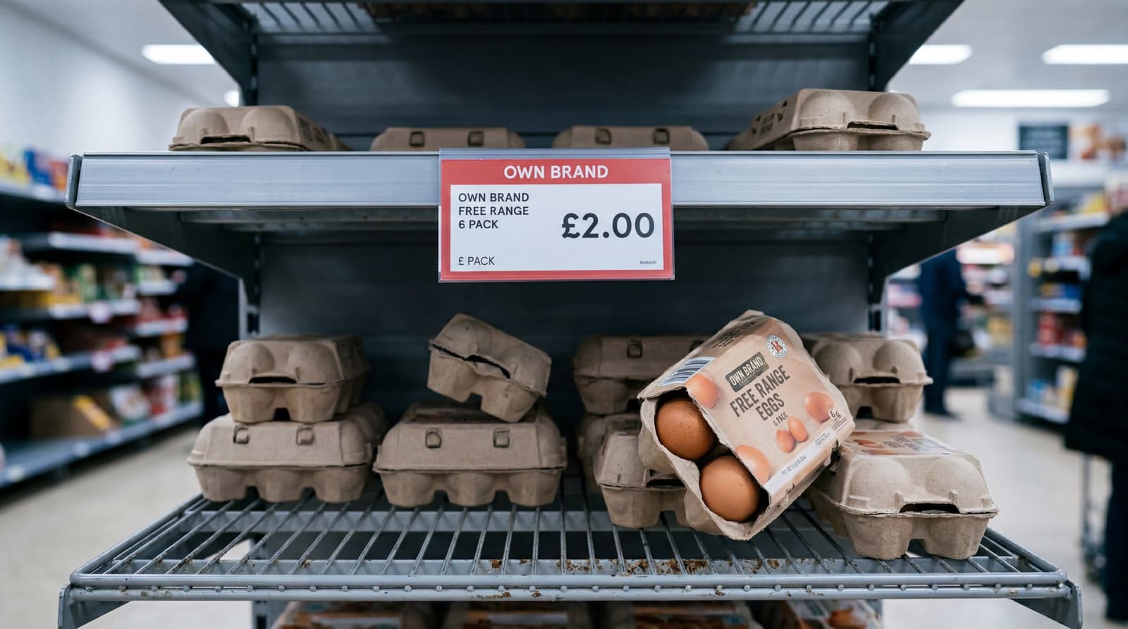 Six eggs used to cost £1. Here's why they're now £2.